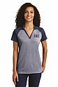 STAFF Reaves - LST641  - Ladies Heather Color block polo