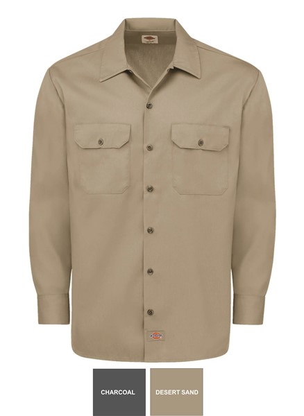 TechMC-RC-Grounds - B  5574 - Dickies - Long Sleeve Work Shirt