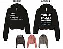 YBC - 7502 Bella Women’s Sponge Fleece Cropped Fleece Hoodie