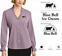 BlueBellStaff - BB18011 - Brooks Brothers Womens LS Ruffle Blouse