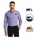 BB - S654 - Port Authority Long Sleeve Gingham Easy Care