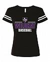 WHS Baseball - B - 3537 - Womens Vneck Jersey Tee