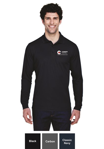 Supervisors Office Staff - D 88192T - Mens Tall Long Sleeve Polo