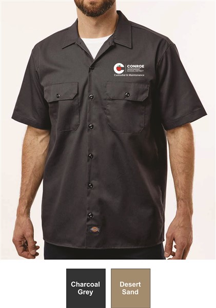 TechMC-RC-Grounds - A -   2574   Dickies - Short Sleeve Work Shirt