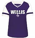 WHS Baseball - D - 2914 - Augusta Ladies Fanatic Vneck Tee