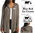BlueBellStaff - DT156 - District Womens Hooded Cardigan