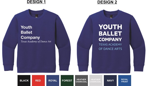 YBC - DT6104Y - District Youth VIT Fleece Crew