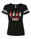 FBMS --- Cheer - 3537 - Ladies Cut FB style Tee