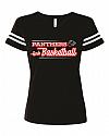 FBMS - C5 - GirlsBB - 3537 - LAT Womens Vneck Jersey Tee