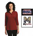 MISD - L562 - Port Authority Women's Silk Touch 3/4-Sleeve Polo