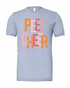 Peet Cheer - 3001 - Light Blue Cheer Tee