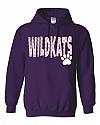 Wildkats - G185 - Checkered Spirit Gildan Hoodie